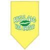 Pet and Dog Bandana Screen Printed, Kiss Me I'm Irish