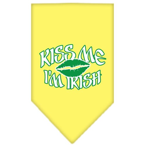 Pet and Dog Bandana Screen Printed, Kiss Me I'm Irish