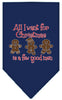 Christmas Pet and Dog Bandana Screen Printed, All I Want For Christmas Is A Few Good Men