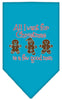 Christmas Pet and Dog Bandana Screen Printed, All I Want For Christmas Is A Few Good Men