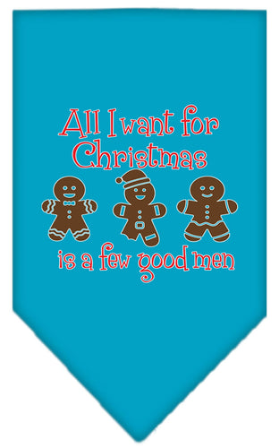 Christmas Pet and Dog Bandana Screen Printed, All I Want For Christmas Is A Few Good Men