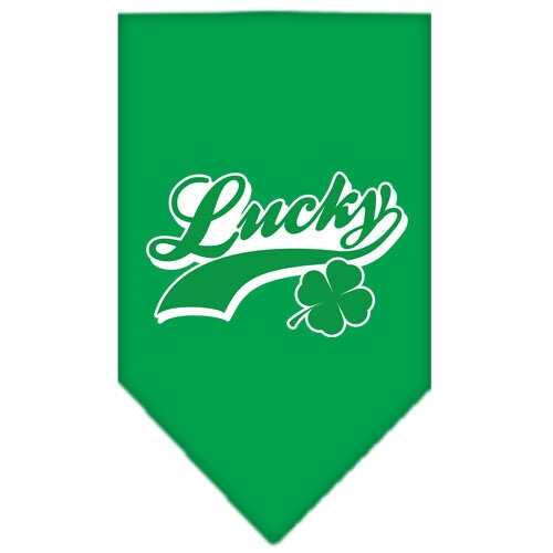 Pet and Dog Bandana Screen Printed,  Lucky Swoosh