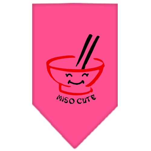 Pet and Dog Bandana Screen Printed, Miso Cute