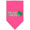 Pet and Dog Bandana Screen Printed, Proud To Be Irish