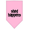 Pet and Dog Bandana Screen Printed, Shed Happens