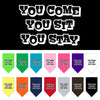 Pet and Dog Bandana Screen Printed, You Come, You Sit, You Stay