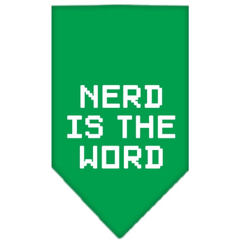 Pet and Dog Bandana Screen Printed, Nerd Is The Word