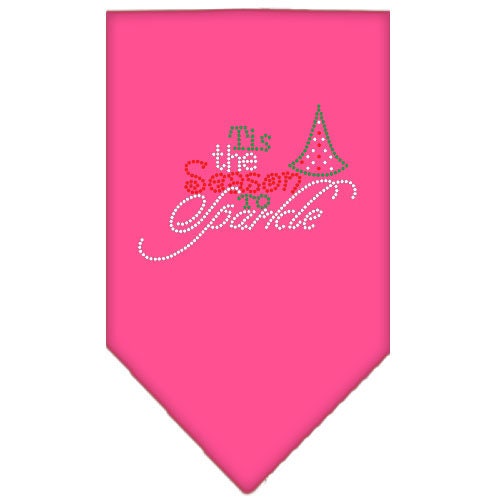 Christmas Pet and Dog Bandana Rhinestone, Tis The Season To Sparkle