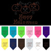 Halloween Pet and Dog Bandana Rhinestone, Happy Halloween