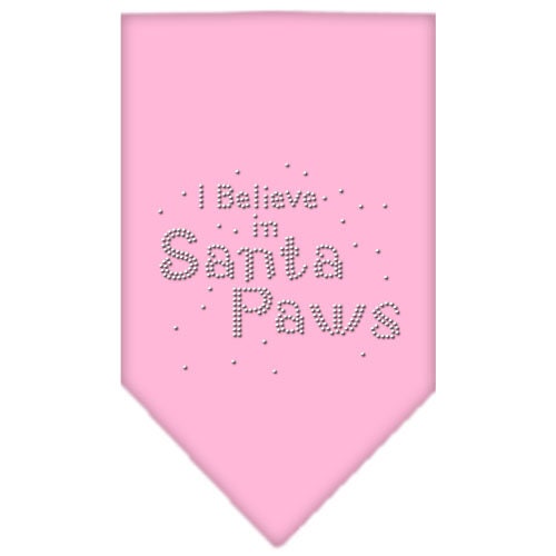 Christmas Pet and Dog Bandana Rhinestone, I Believe In Santa Paws