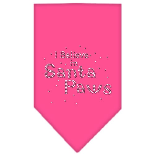Christmas Pet and Dog Bandana Rhinestone, I Believe In Santa Paws