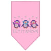 Christmas Pet and Dog Bandana Rhinestone, Let It Snow Penguins