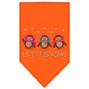 Christmas Pet and Dog Bandana Rhinestone, Let It Snow Penguins
