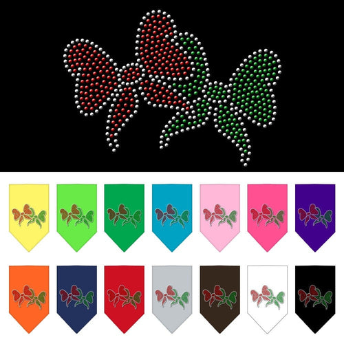 Christmas Pet and Dog Bandana Rhinestone, Christmas Bows