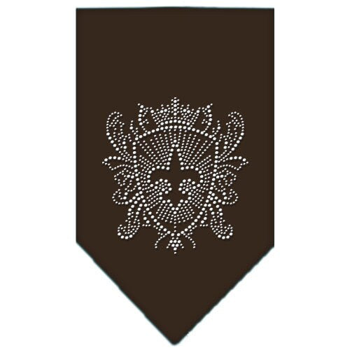 Pet and Dog Bandana Rhinestone, Fleur De Lis Shield