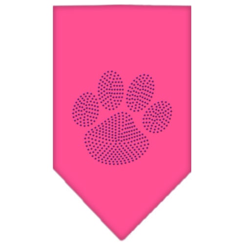 Pet and Dog Bandana Rhinestone, Paw Purple