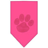 Pet and Dog Bandana Rhinestone, Paw Red