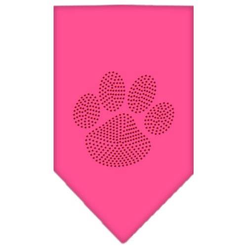 Pet and Dog Bandana Rhinestone, Paw Red