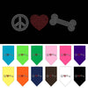 Pet and Dog Bandana Rhinestone, Peace Love Bone