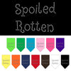 Pet and Dog Bandana Rhinestone, Spoiled Rotten
