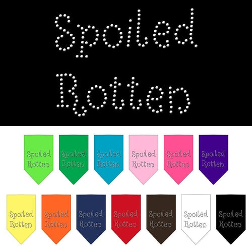 Pet and Dog Bandana Rhinestone, Spoiled Rotten