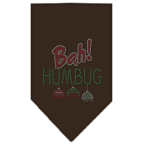 Christmas Pet and Dog Bandana Rhinestone, Bah Humbug