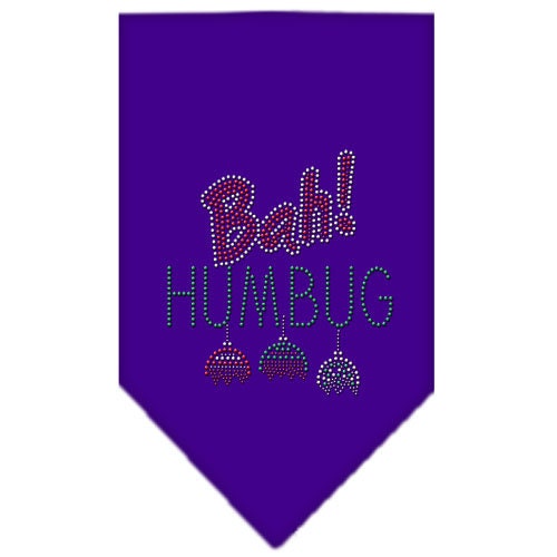 Christmas Pet and Dog Bandana Rhinestone, Bah Humbug