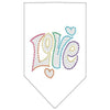 Pet and Dog Bandana Rhinestone, Technicolor Love