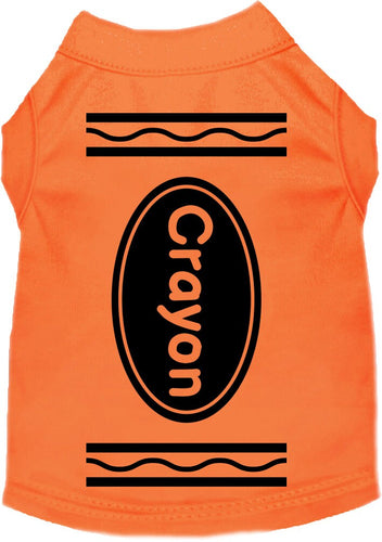Halloween Pet Dog & Cat Shirt Screen Printed, Crayon