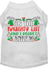 Christmas Cat or Dog Shirt for Pets 0-20 Pounds, On The Naughty List And I Regret Nothing