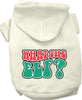 Christmas Pet Hoodie Screen Printed, What The Elf