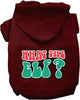 Christmas Pet Hoodie Screen Printed, What The Elf