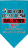 Christmas Pet and Dog Bandana Screen Printed, North Pole Correctional