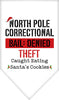 Christmas Pet and Dog Bandana Screen Printed, North Pole Correctional