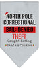 Christmas Pet and Dog Bandana Screen Printed, North Pole Correctional