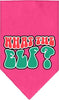 Christmas Pet and Dog Bandana Screen Printed, What The Elf
