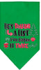 Christmas Pet and Dog Bandana Screen Printed, He's Making A List, I've Eaten It Twice