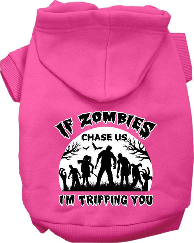 Halloween Pet Hoodie If Zombies Chase Us, I'm Tripping You