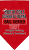 Christmas Pet and Dog Bandana Screen Printed, North Pole Correctional