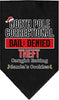 Christmas Pet and Dog Bandana Screen Printed, North Pole Correctional