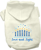 Hanukkah Pet, Dog and Cat Hoodie Screen Printed, Love and Light