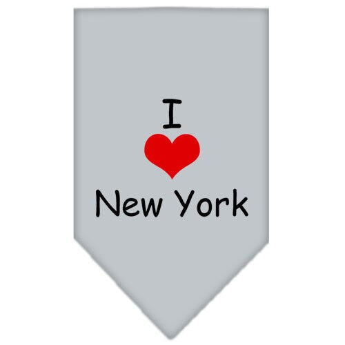Pet and Dog Bandana Screen Printed, I Heart NY