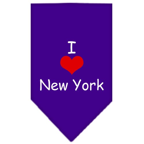 Pet and Dog Bandana Screen Printed, I Heart NY