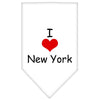 Pet and Dog Bandana Screen Printed, I Heart NY