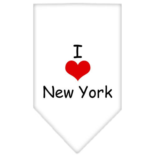 Pet and Dog Bandana Screen Printed, I Heart NY
