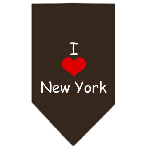 Pet and Dog Bandana Screen Printed, I Heart NY