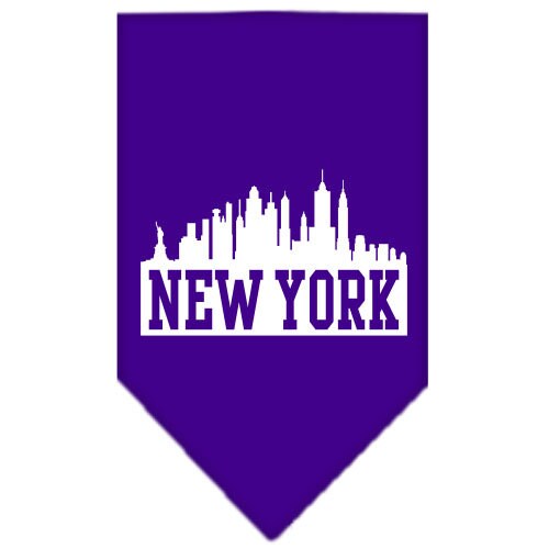 Pet and Dog Bandana Screen Printed, New York Skyline