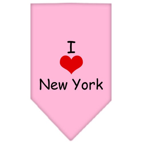 Pet and Dog Bandana Screen Printed, I Heart NY