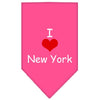 Pet and Dog Bandana Screen Printed, I Heart NY