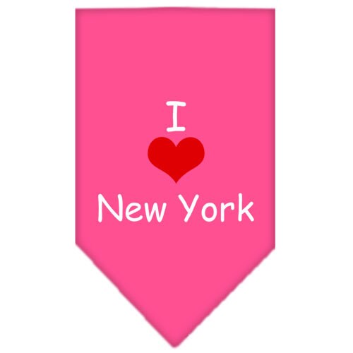 Pet and Dog Bandana Screen Printed, I Heart NY